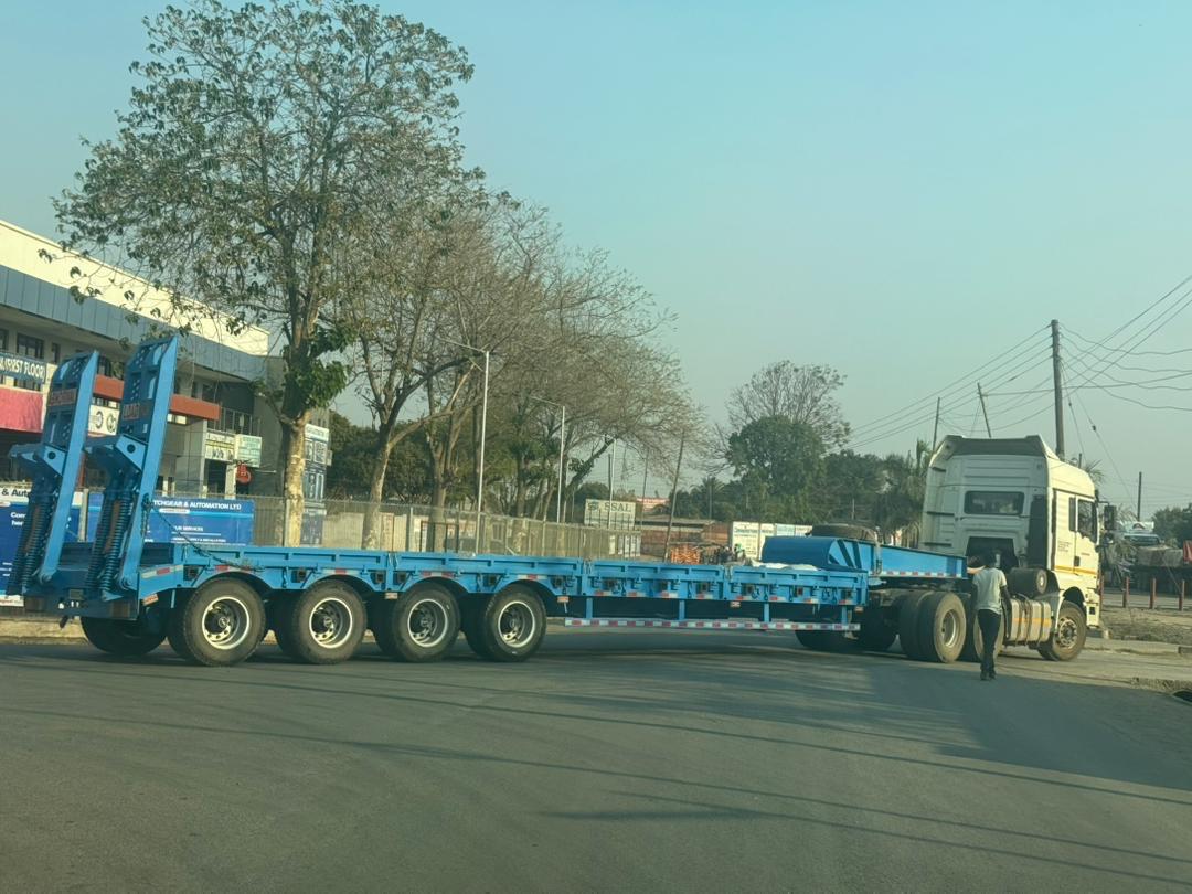 MISGANA extendable lowbed trailer for heavy haulage in Zambia