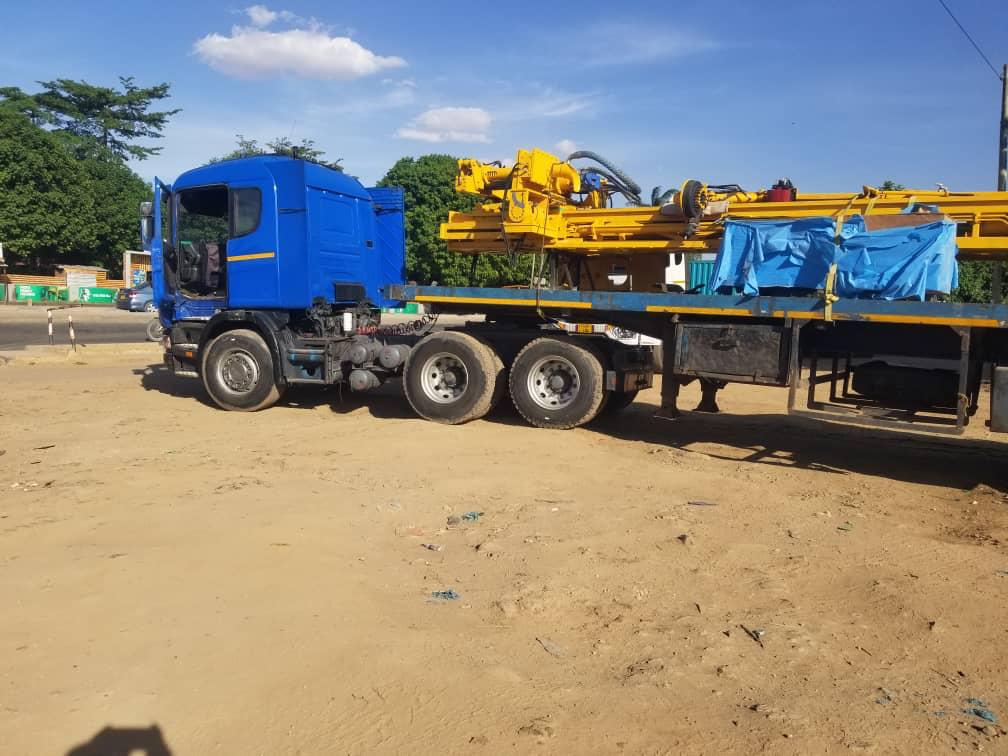 MISGANA heavy haulage truck transporting drilling rig across SADC